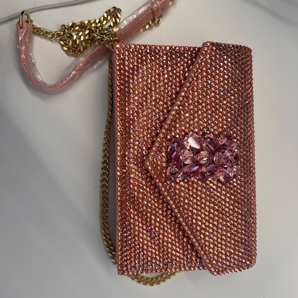 NWT Swarovski Encrusted Crossbody Bag